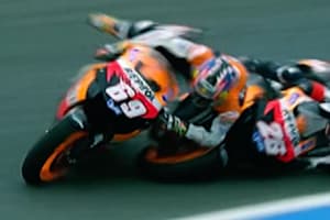 Estoril 2006: MotoGP-Rookie Dani Pedrosa räumte Teamkollege Nicky Hayden ab