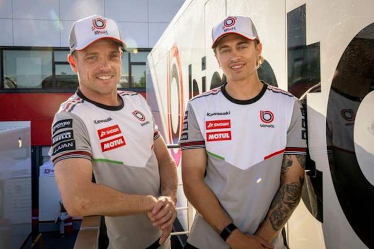 Alex Lowes und Axel Bassani