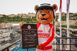 Vroom, das Maskottchen des Monaco-GP
