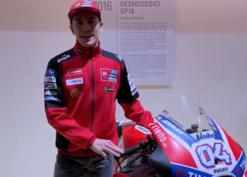 Marc Marquez im Ducati-Museum in Borgo Panigale