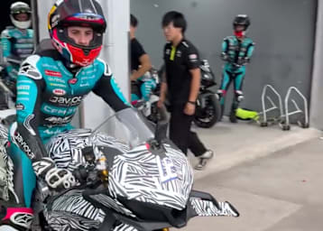 Maximo Quiles auf der CF Moto V4 SR-RR