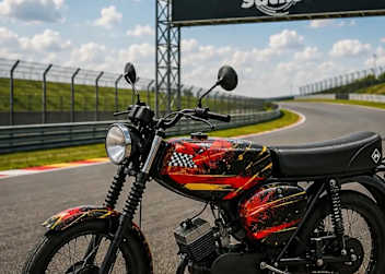Dieses Simson-Moped wartet auf einen neuen Besitzer