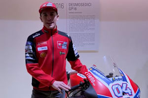 Marc Marquez im Ducati-Museum in Borgo Panigale