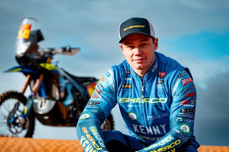 Sherco-Pilot Bradlex Cox fuhr auf Etappe 5 ins Rampenlicht