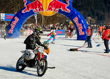 Das Skijöring in Gosau bietet beste Unterhaltung