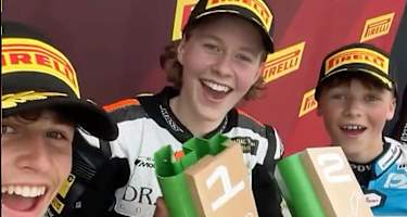 Deutsches Podest beim Moto4 Northern Cup in Assen