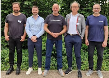 Das IVM-Präsidium ist mit Joshua Brosius (2.v.l.) wieder komplett