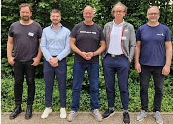 Das IVM-Präsidium ist mit Joshua Brosius (2.v.l.) wieder komplett