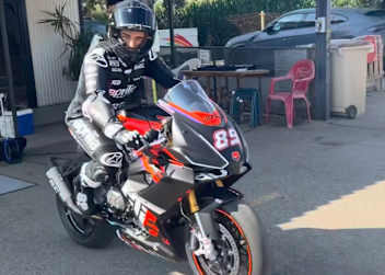 Jorge Martin auf seinem Trainingsbike