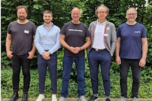Das IVM-Präsidium ist mit Joshua Brosius (2.v.l.) wieder komplett
