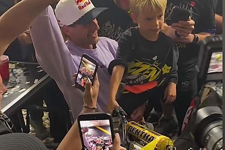 Ken Roczen feierte mit seiner Familie