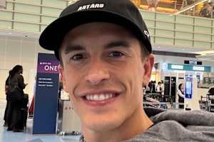 Marc Marquez am Flughafen Haneda in Tokio
