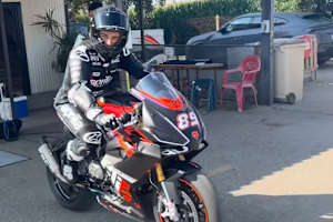 Jorge Martin auf seinem Trainingsbike