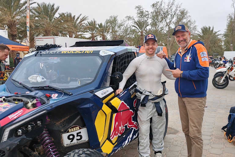 Matthias Walkner mit Heinz Kinigadner