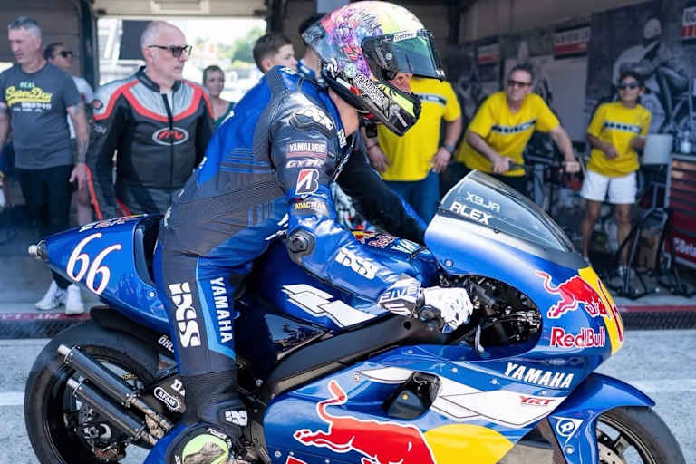 Marvin Fritz auf der Yamaha YZR500