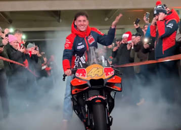Pol Espargaro machte heftige Burnouts