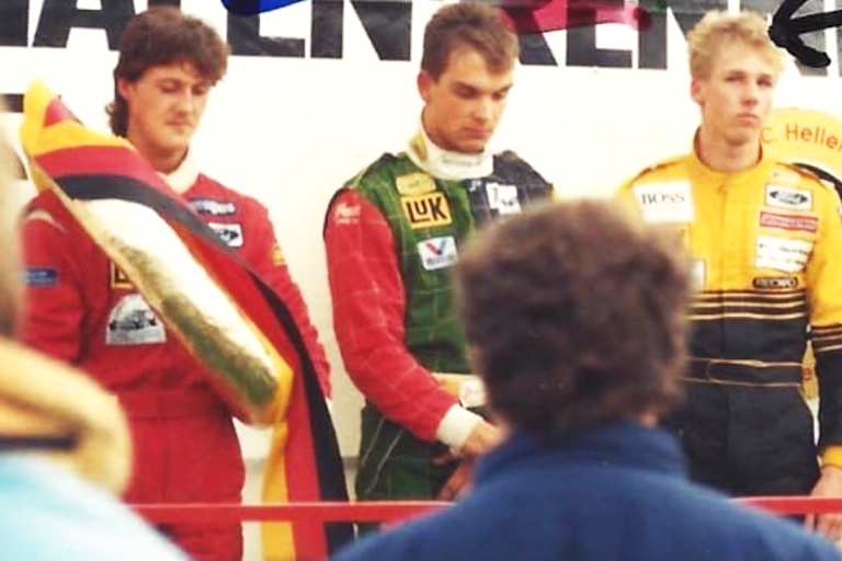 Formel Ford-Jungstars Schumi, Müller und Krumm bei der Siegerland-Premiere 