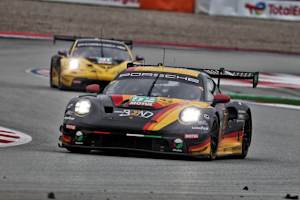 Die beiden Porsche 911 GT3 R LMGT3