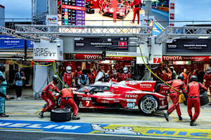 Der 2026 siegreiche Toyota TR010 Hybrid in Le Mans
