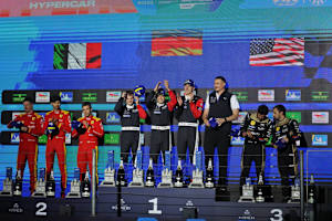 Das Hypercar-Podium der FIA WEC in Interlagos