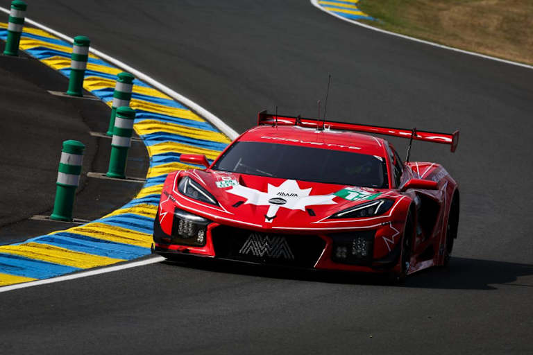 Die Corvette Z06 LMGT3.R von Orey Fidani in Le Mans