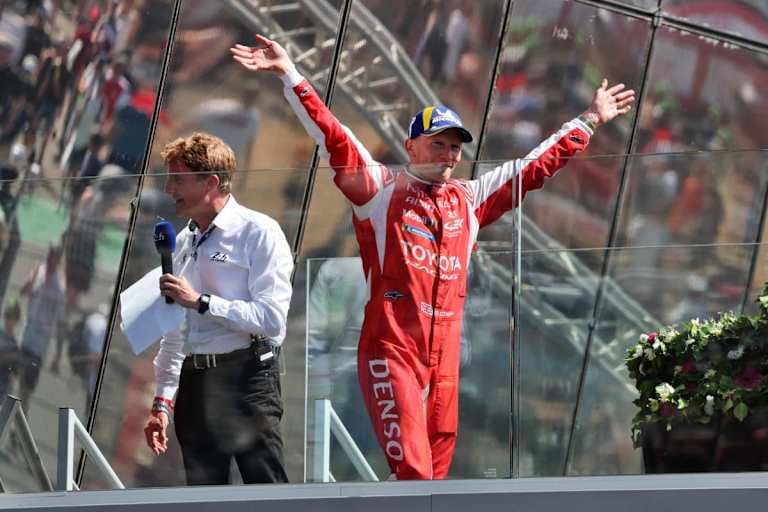 Mike Conway beim Triumph in Le Mans