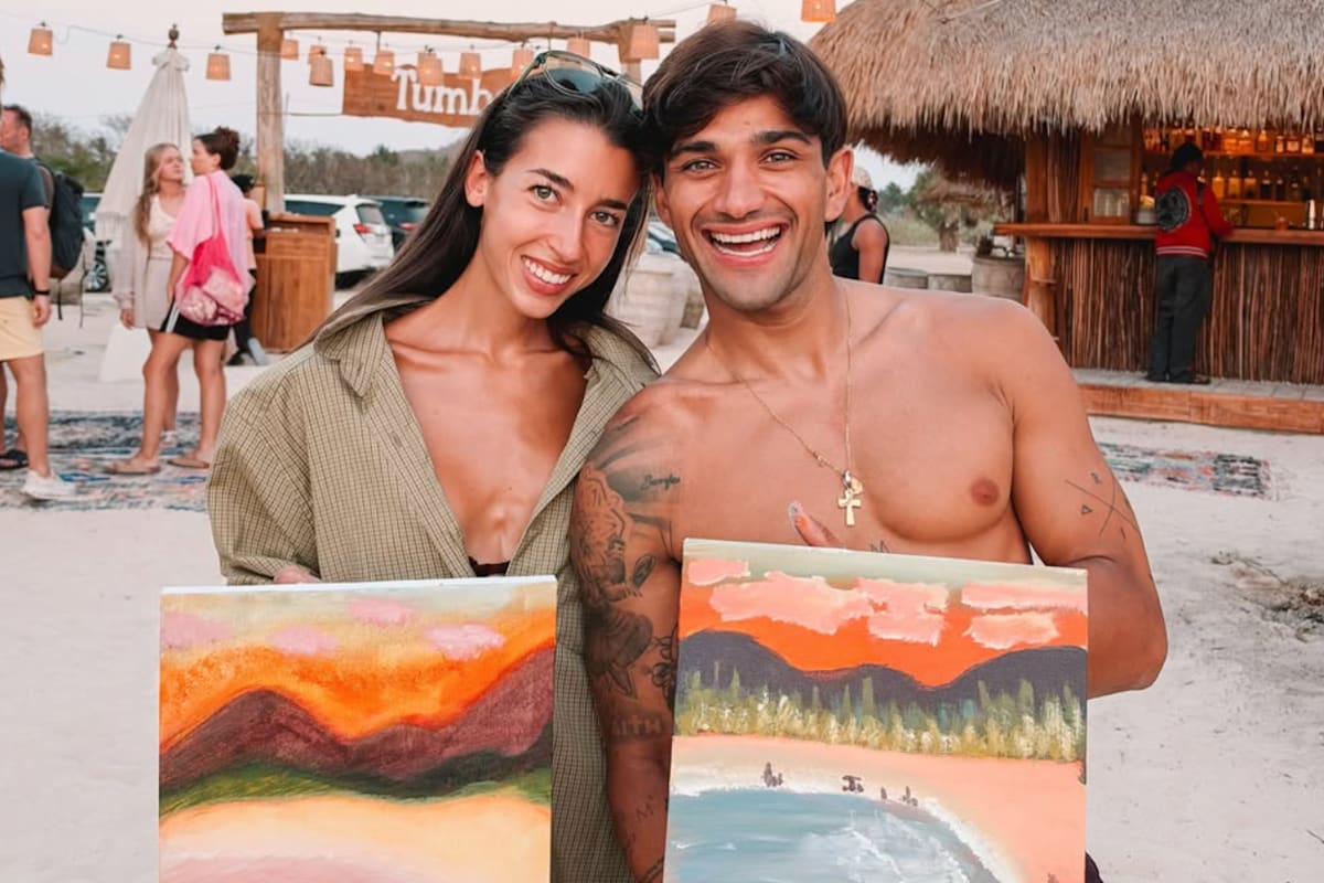 Jorge Martin mit Freundin Maria Monfort auf Lombok