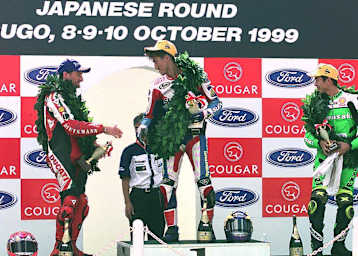 Sugo 1999 - Fogarty war der einzige Nicht-Japaner, der auf das Podest fuhr