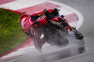 Jake Dixon (Honda) fuhr 30 Runden im Regen