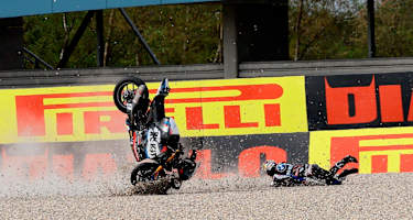 Danilo Petrucci stürzte in Kurve 16