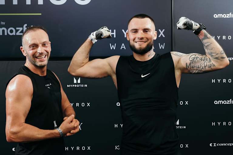 Ilya Mikhalchik (re.) beim Hyrox