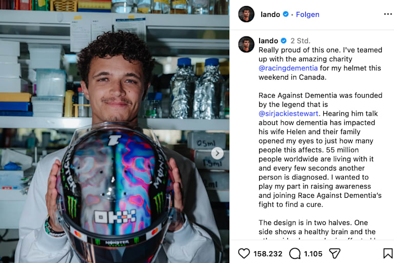Lando Norris engagiert sich für eine gute Sache
