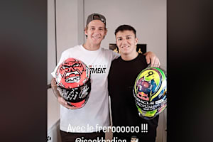 Fabio Quartararo und Isack Hadjar tauschten Helme