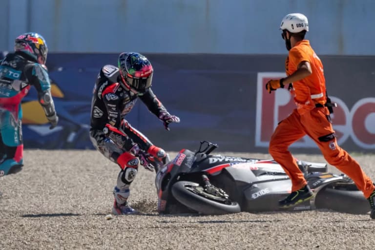 Senna Agius nach seinem Crash