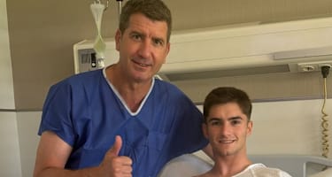 David Munoz mit Doctor Daniel Cansino Munoz-Repiso
