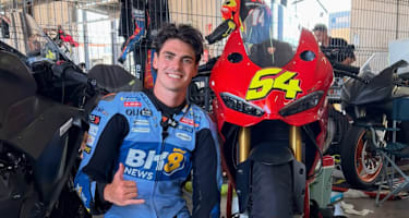 Fermin Aldeguer mit seiner Ducati Panigale V2 S