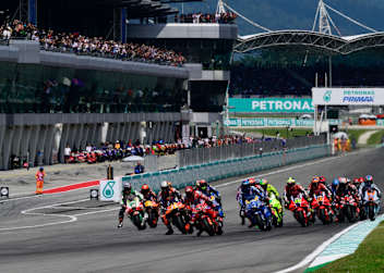 Start zum Großen Preis von Malaysia – ohne Marc Marquez