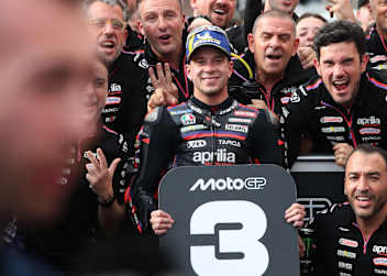 Platz 3 beim Japan-GP für Aprilia-Werksfahrer Marco Bezzecchi