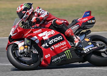 Gut in Fahrt: Ducati-Werksfahrer Pecco Bagnaia