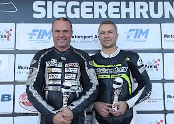 Michael Grabmüller (li. mit Ondra Kopecky): Sieg zum Abschluss der Karriere