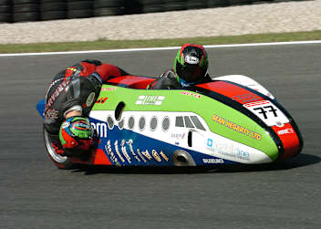 Patrick Farrance gewann 2007 mit Tim Reeves die Seitenwagen-WM
