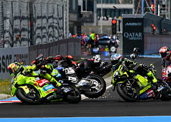 VR46-Ass Fabio Di Giannantonio wurde ebenfalls zu Fall gebracht