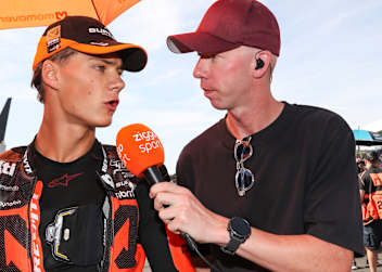 Zonta van den Goorbergh vor dem Moto2-Rennen in Silverstone