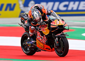 KTM-Frontmann Pedro Acosta führte die Spielberg-Session an