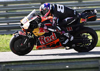 Intact-GP-Moto2-Pilot Senna Agius testete erstmals die MotoGP-KTM