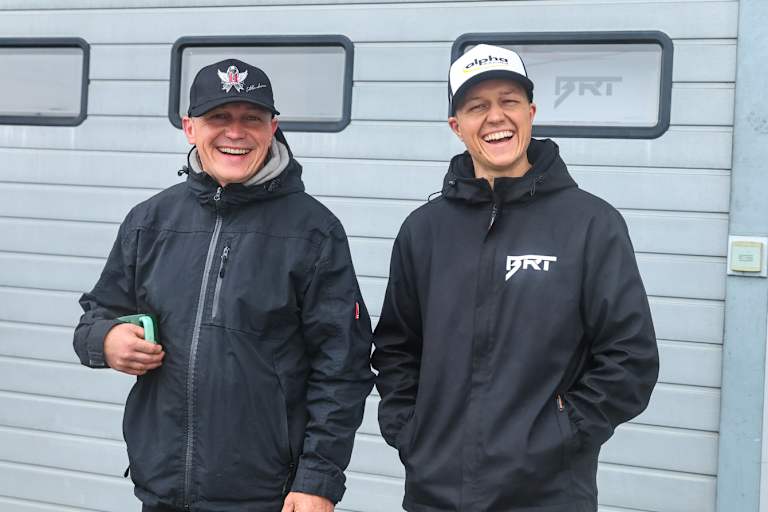 Chris Beinlich (re.) freut sich auf den Sachsenring