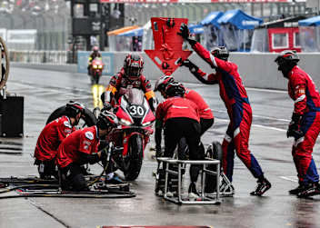 Die Werks-Honda befindet sich auf Kurs zum Sieg in Suzuka