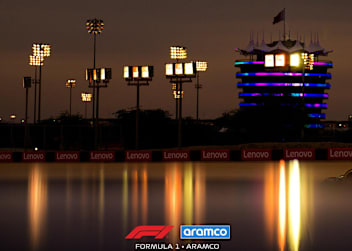 Auf dem Bahrain International Circuit wird getestet