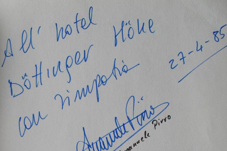 Zufriedener Gast: Emanuele Pirro übernachtete als F3-Pilot bei Retterath