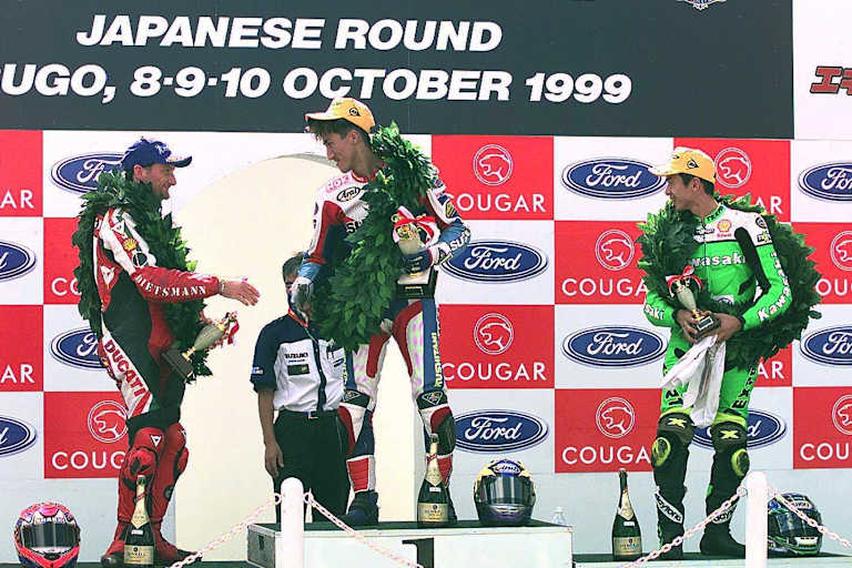 Sugo 1999 - Fogarty war der einzige Nicht-Japaner, der auf das Podest fuhr